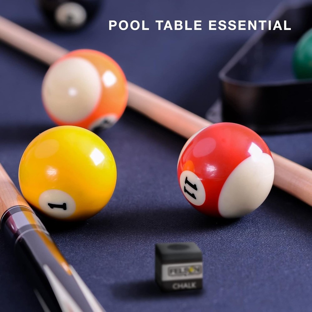Enhanced Game Performance with Felson Pool Chalk Cubes - 12 Count Storage Pack