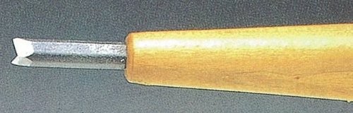 Akira Miki Power Grip Chisel, Triangle, 0.2 inch (4.5 mm) Medium