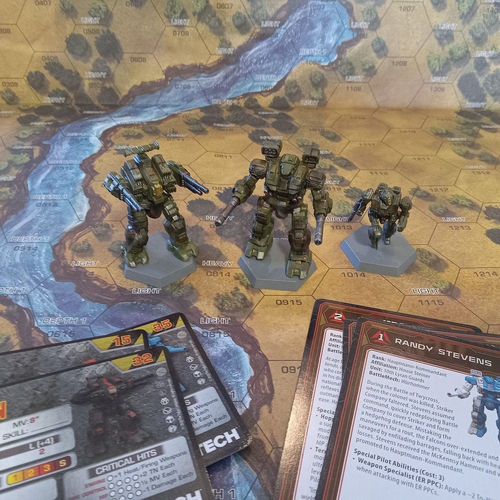 Battletech, Custom Painted, Inner Sphere Battle Lance (Partial..no Phoenix Hawk)