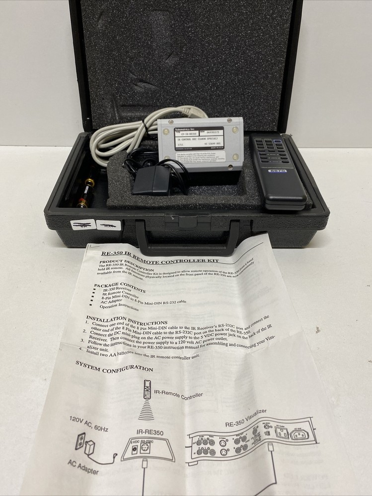 Telemetrics RE-350 IR Remote Controller Kit For Visualizer AMX