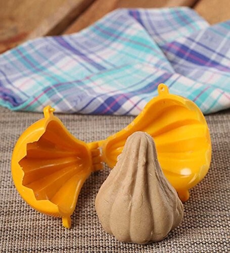 Plastic Modak Maker and Chocolate Mould 4 Size Combo