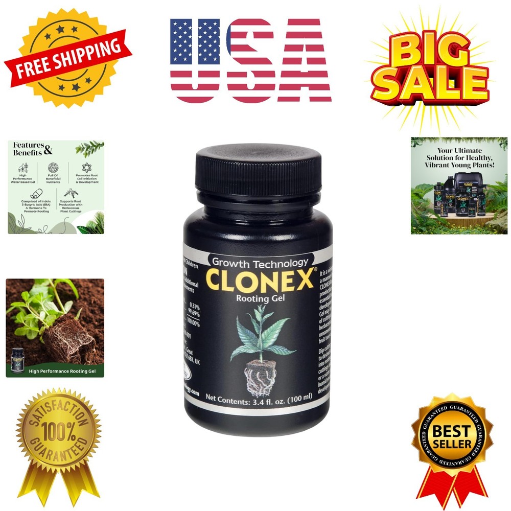 Rooting Gel - High-Performance Rooting Compound for Plant Cuttings, Contains ...