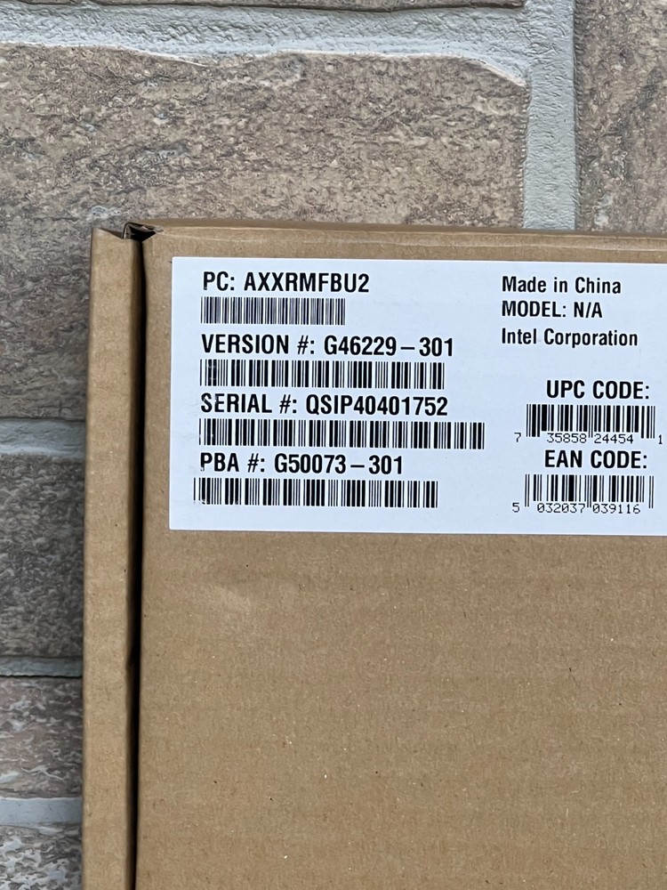 Intel AXXRMFBU2 RAID Maintenance Free Backup Open Box