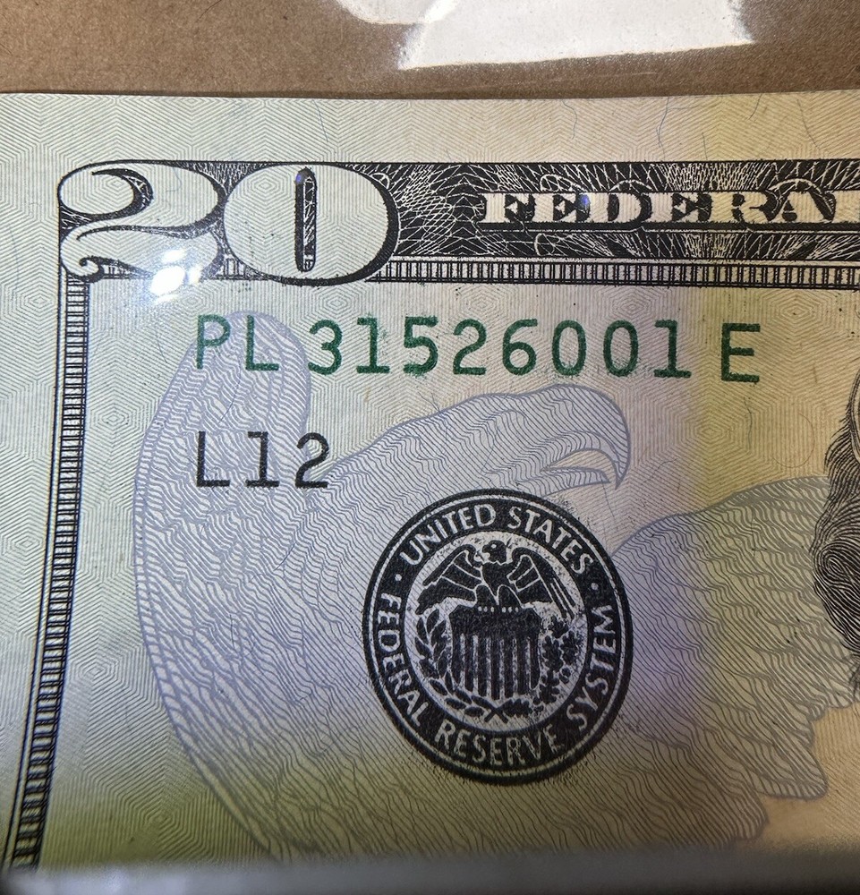 $20 BILL INK SMEARS RARE