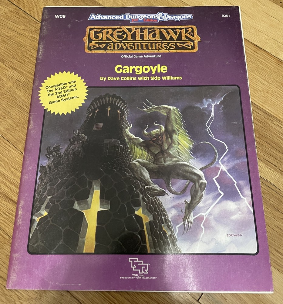 Advanced Dungeons & Dragons Gargoyle Greyhawk Original