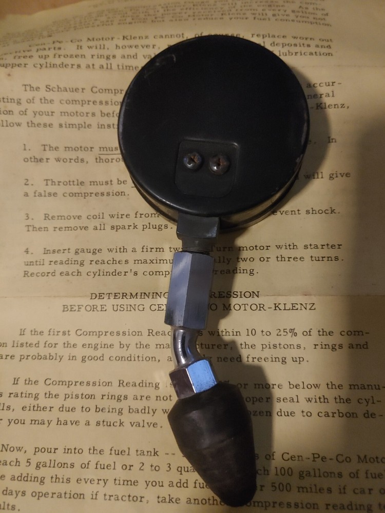 Vtg Schauer Compression Tester In Box