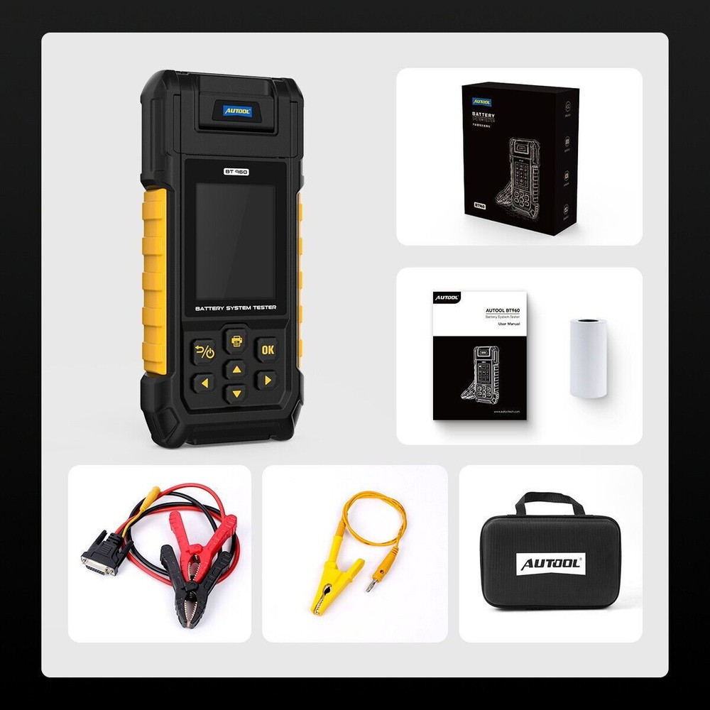 Car Battery Tester Lithium Battery Test Analyzer Leakage load With Printer 0-80V