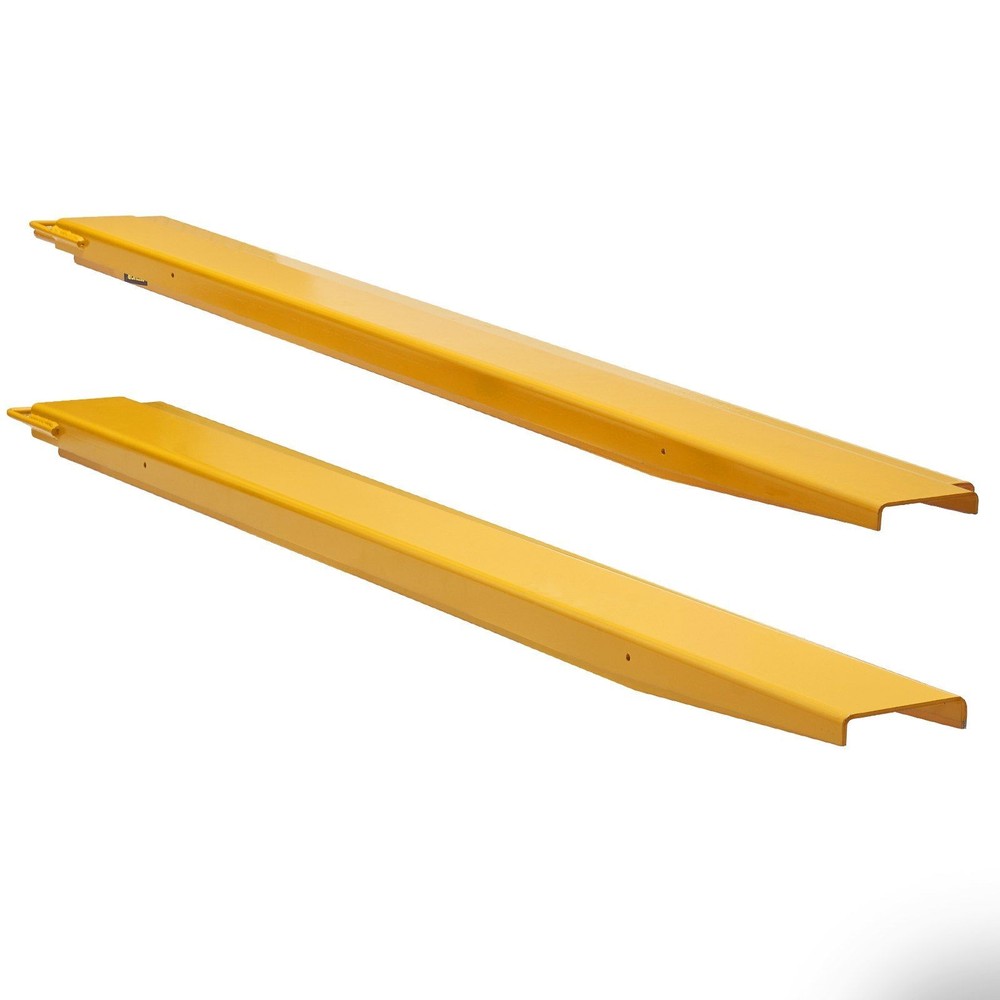 2130mm L 4000lb Load Fork Extensions Solid Construction Yellow