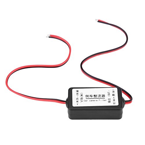 12V DC Car Rearview Camera Power Relay Capacitor Filter Rectifier