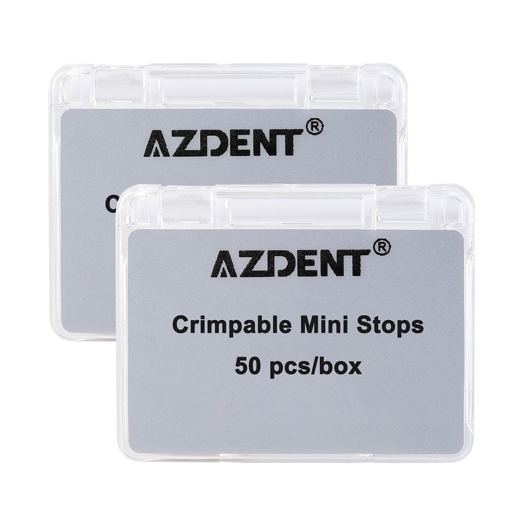 50Pcs Dental médico Ortodoncia Crimpable Paras Split/Mini Type Crimpable Stops