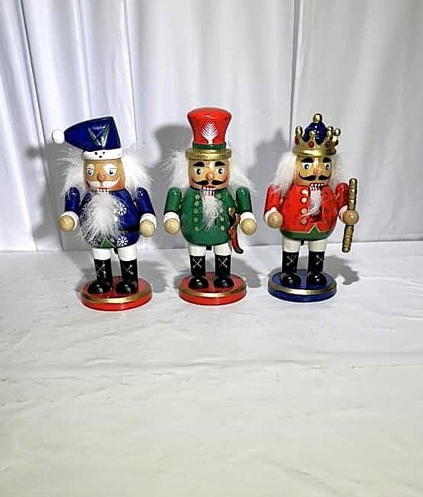 3 New Nutcrackers 4" tall