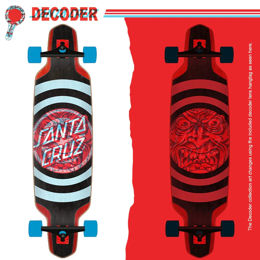 Santa Cruz DECODER ROSKOPP 9.5" X 37.5" DROP DOWN Longboard COMPLETE