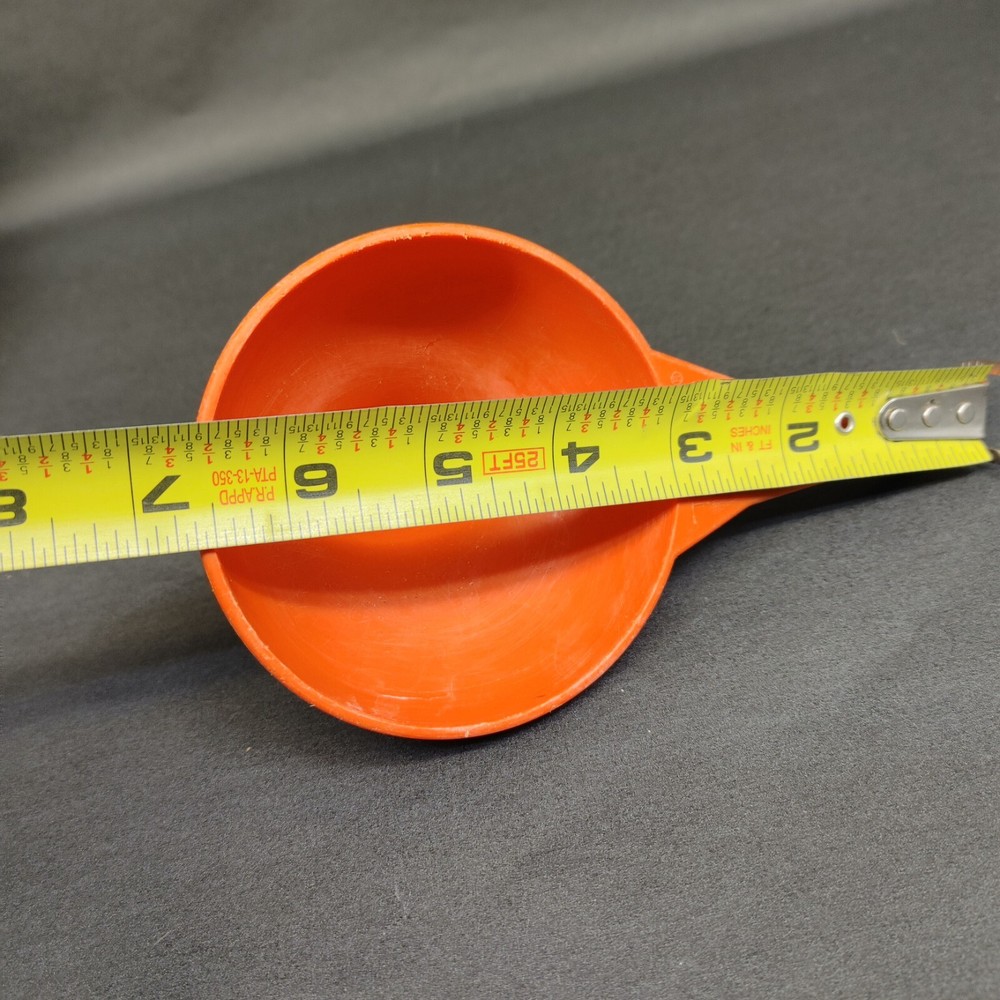 Tupperware Small Orange Funnel w/Handle 1227-3