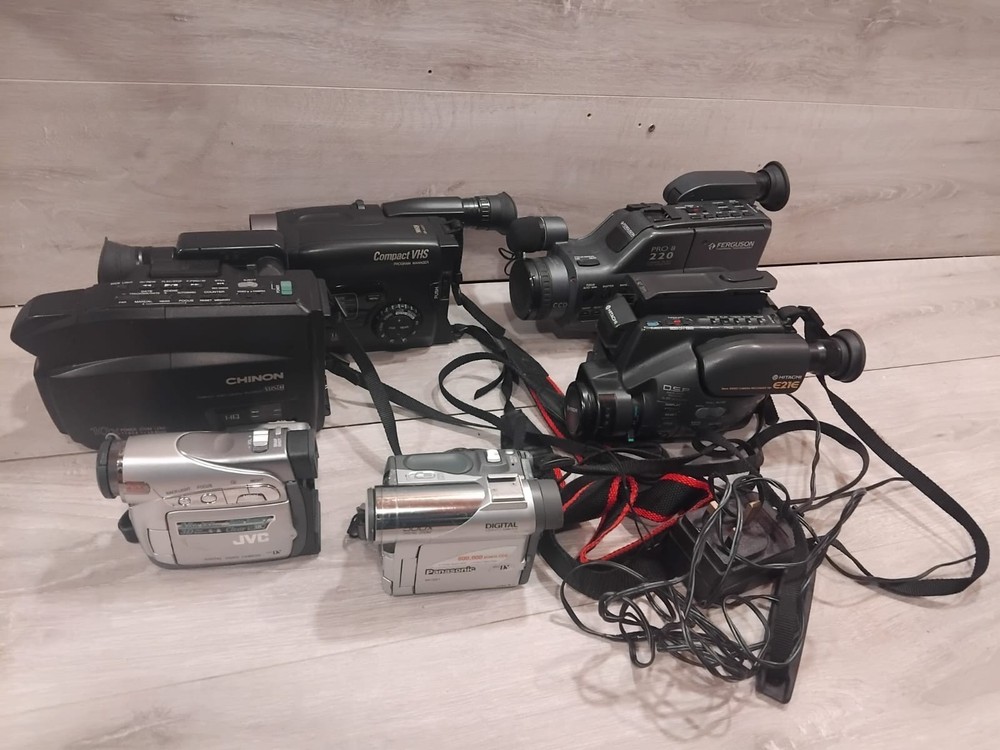 Video Camera Bundle JVC Panasonic Ferguson Hitachi UNTESTED For parts No returns