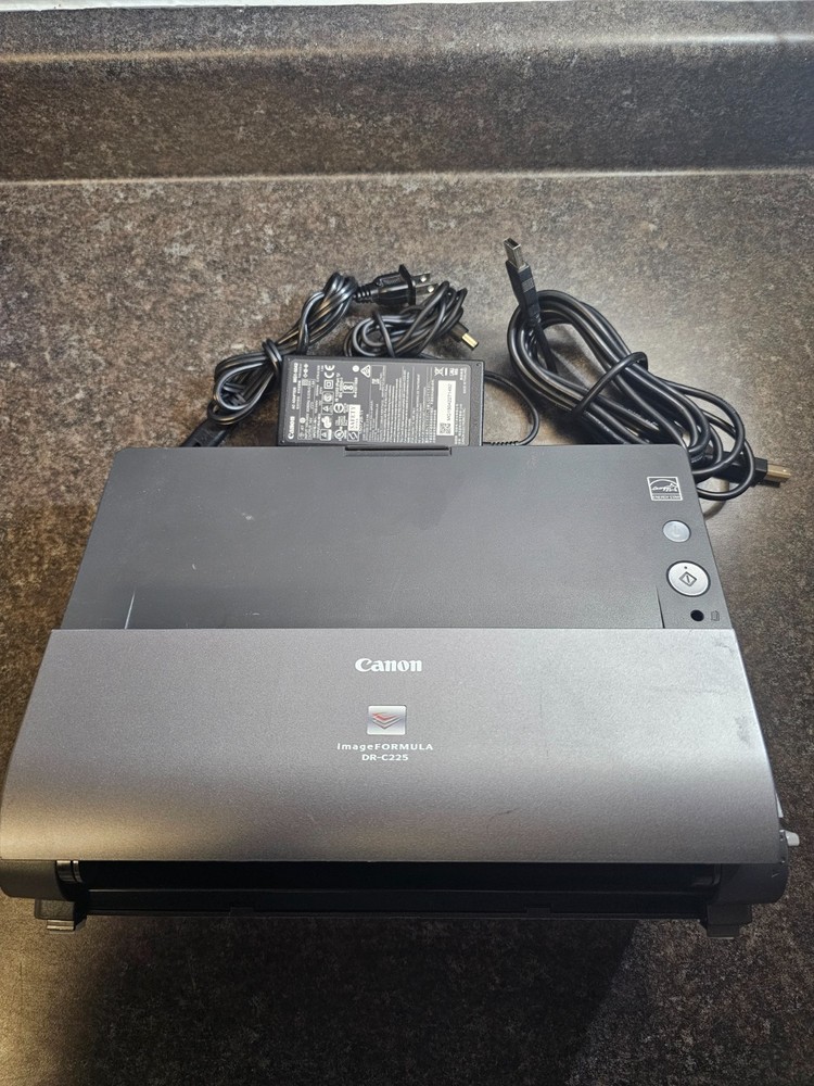 Canon ImageFORMULA DR-C225 II Office Document Scanner with A/C Adapter+USB