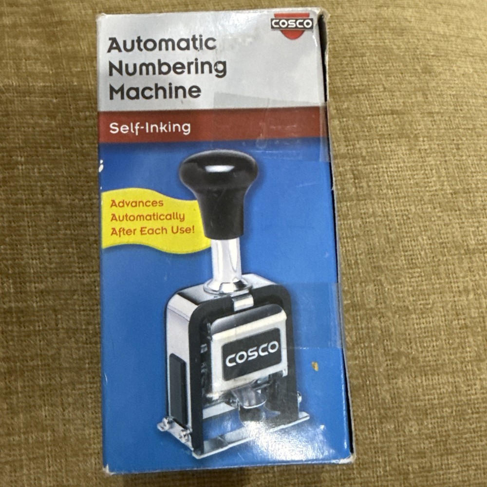Cosco Automatic Numbering Machine Self-Inking Stamper