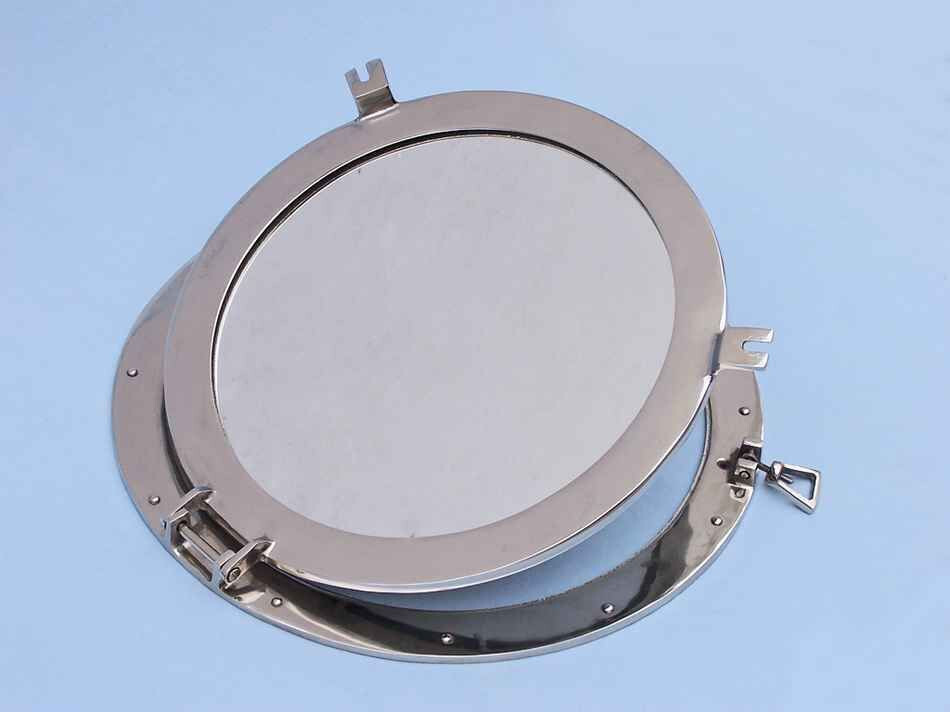 Chrome Decorative Ship Porthole Mirror 24"