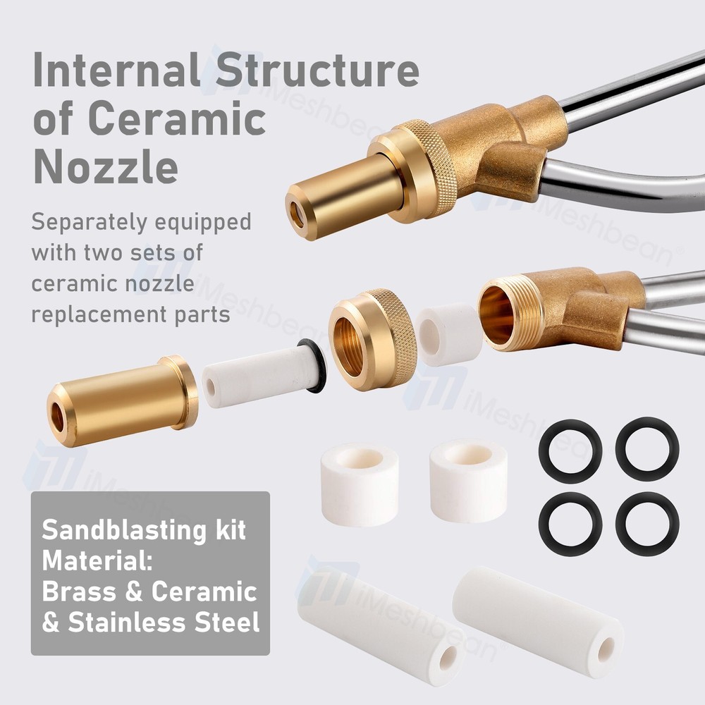 5000 PSI Sandblasting Kit Pressure Washer Sand Blaster Power Blaster Attachment