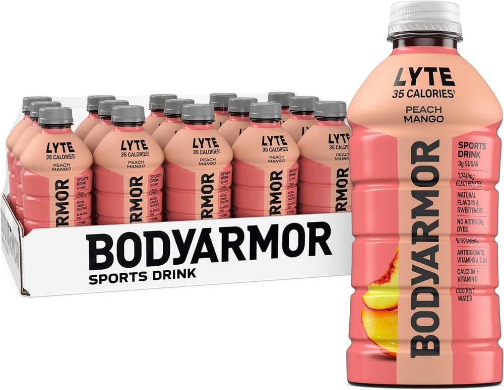 LYTE, Peach Mango, Electrolyte Drink, 35 Cries, Bottles,