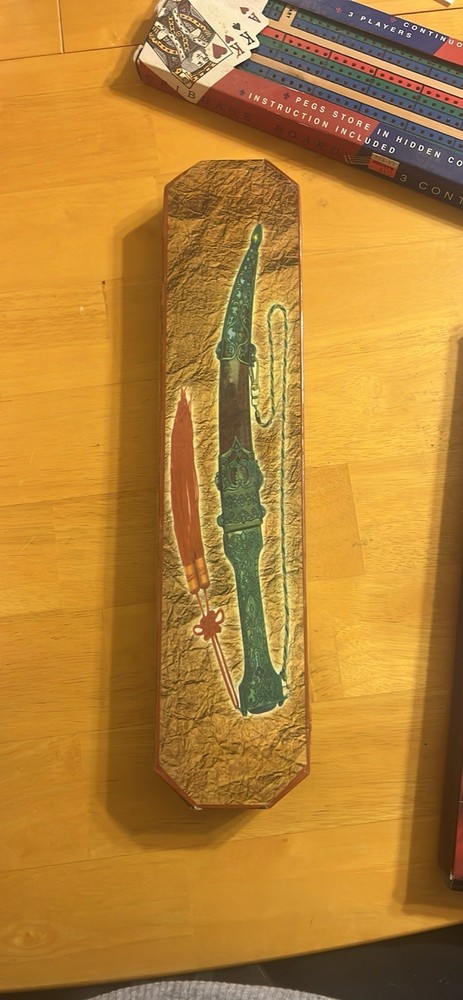 Ornate Display Dagger with Decorative Sheath & Box – Collectible Display Piece