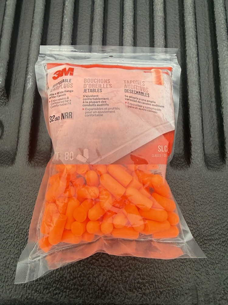 3M Orange Disposable Ear Plugs (80-Pack)