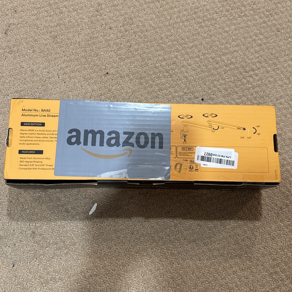Maono BA92 Low Profile Aluminum Live Streaming Microphone Arm
