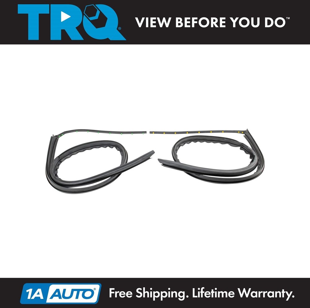 TRQ Front Driver & Passenger Side Roof Panel Weatherstrip Fits Ford