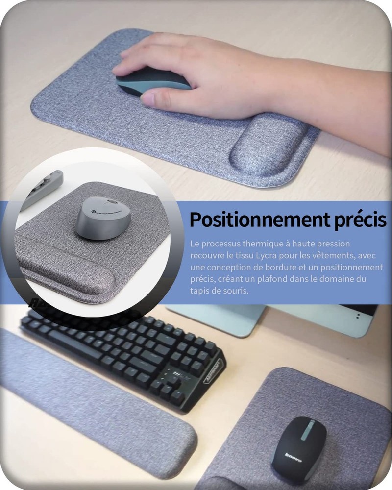 Ergonomic Mouse pad, Portable Comfortable Mouse pad, Suitable for Computers, ...