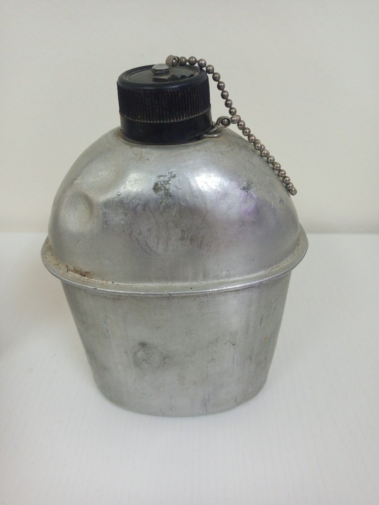 Army Canteen Water Bottle And Cup Set With Case