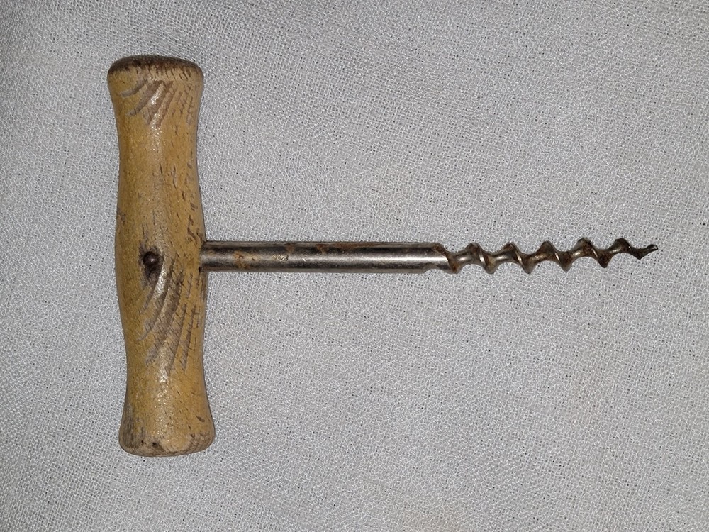 Vintage Wood Handled Cork Screw