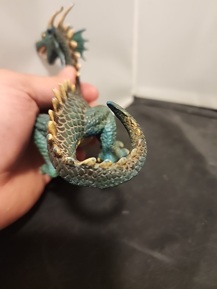 Green Mythical Dragon by Schleich 2003 Missing Wings