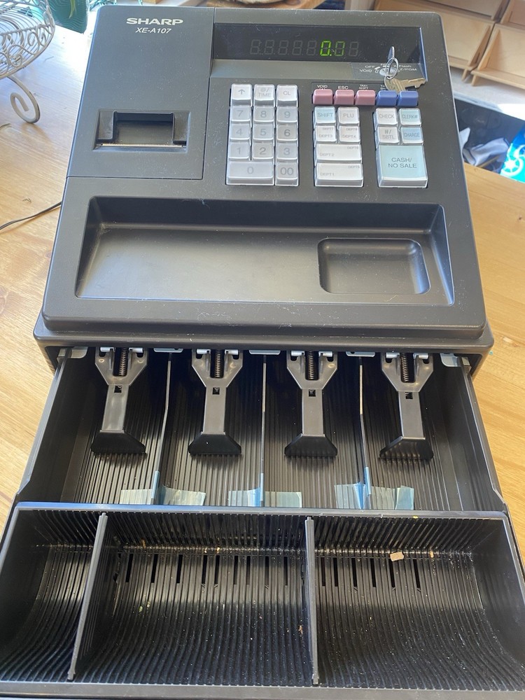 Sharp XE-A107 Cash Register Used - Great Condition