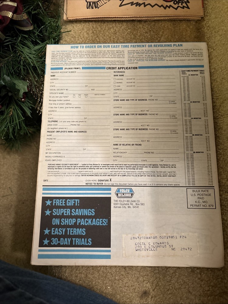 Sharpening Products advertisement, foley belsaw 1985