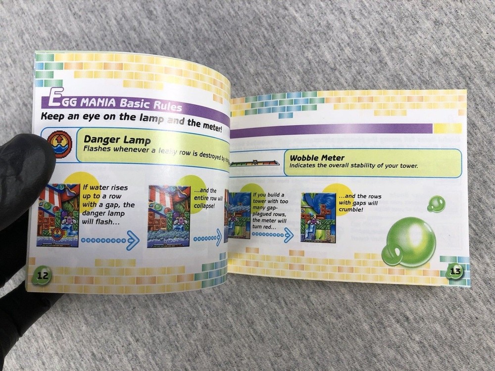 Egg Mania - GBA - Box Manual Inserts Only - Fair - SAFE SHIP!