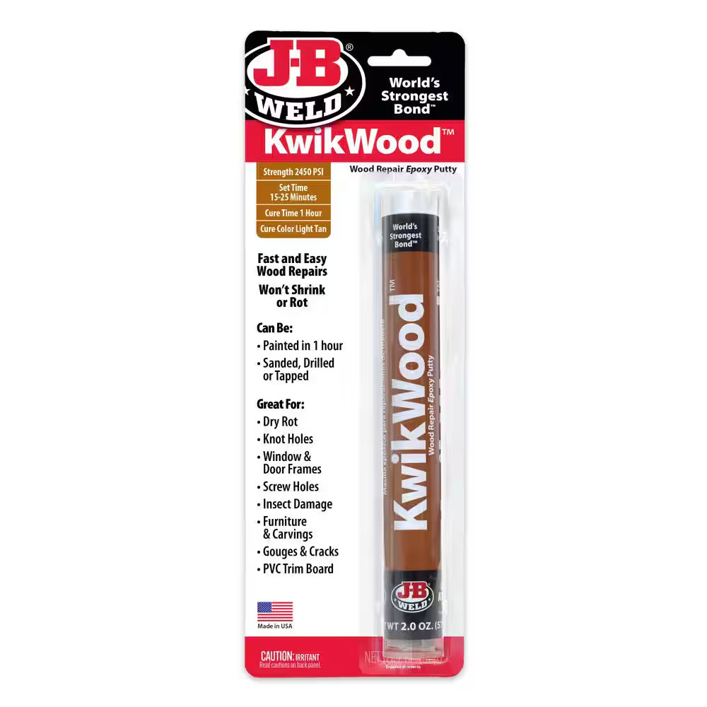 2 oz. Kwikwood Epoxy Putty Stick