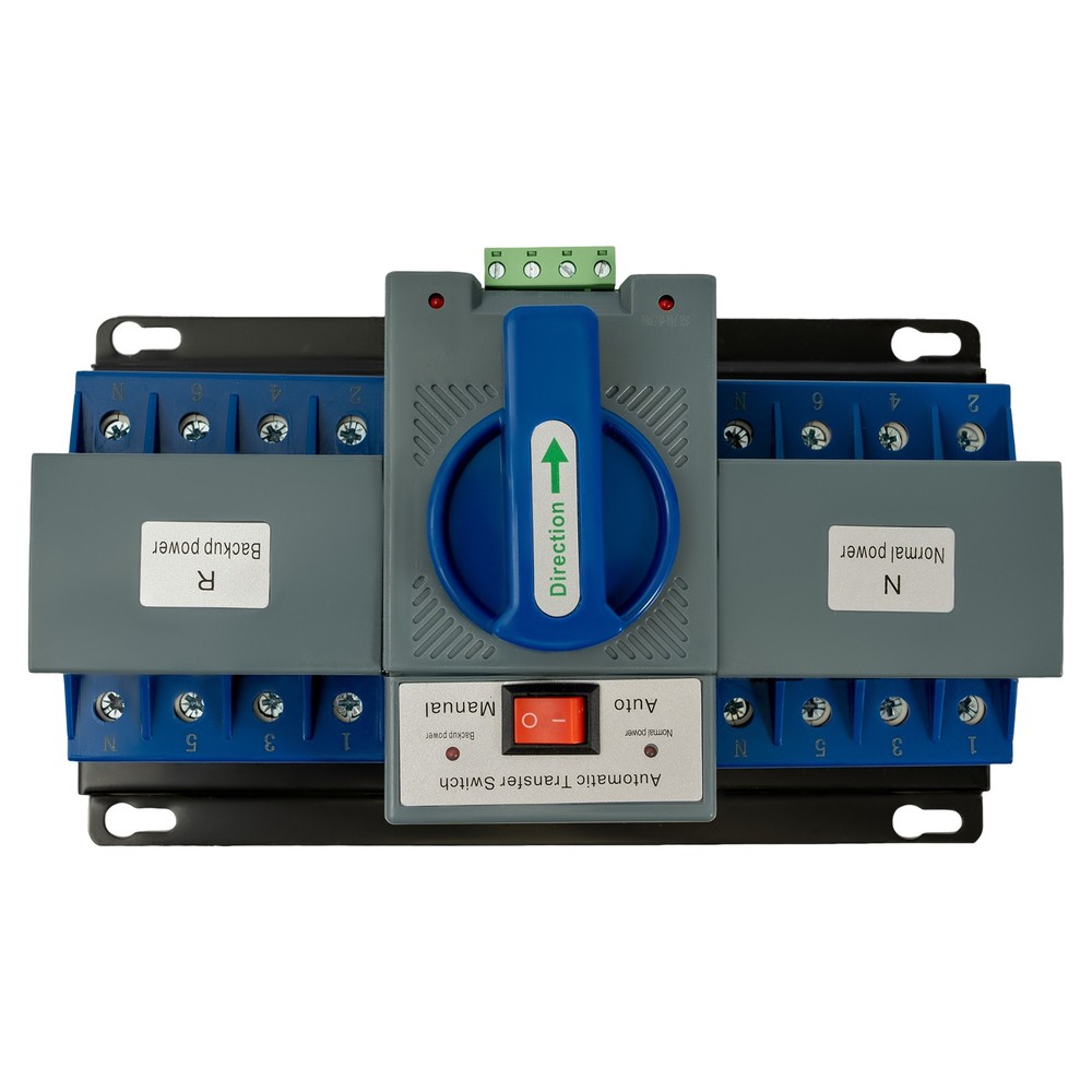 4P Dual Power Automatic Transfer Switch ATS CB level M6 Mini Change-over Switch