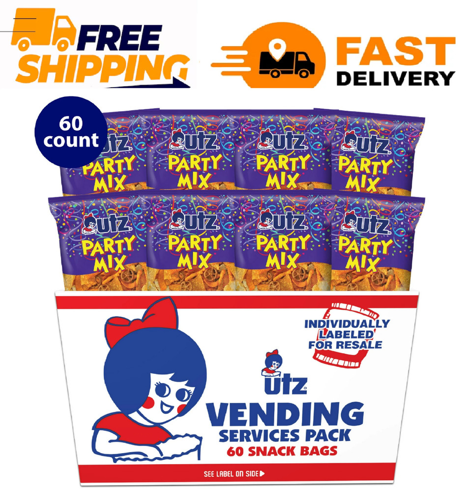 Utz Party Mix, Multipack, 1oz, 60 Count