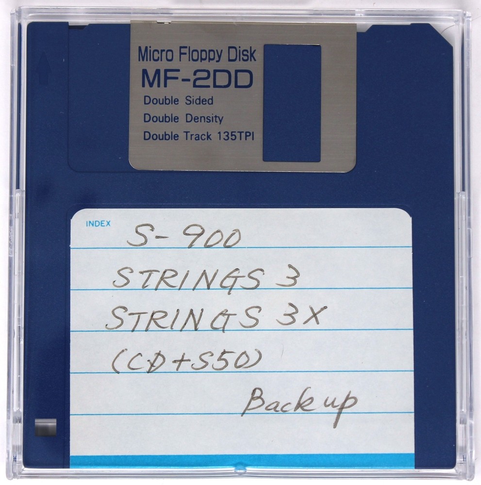S-900 Strings 3 Strings 3X CD + S50 Backup Akai S900 Format Floppy Disk