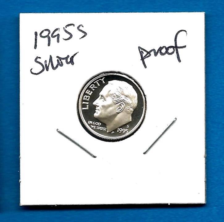 1995 S 90% SILVER PROOF Roosevelt Dime -  Deep Cameo