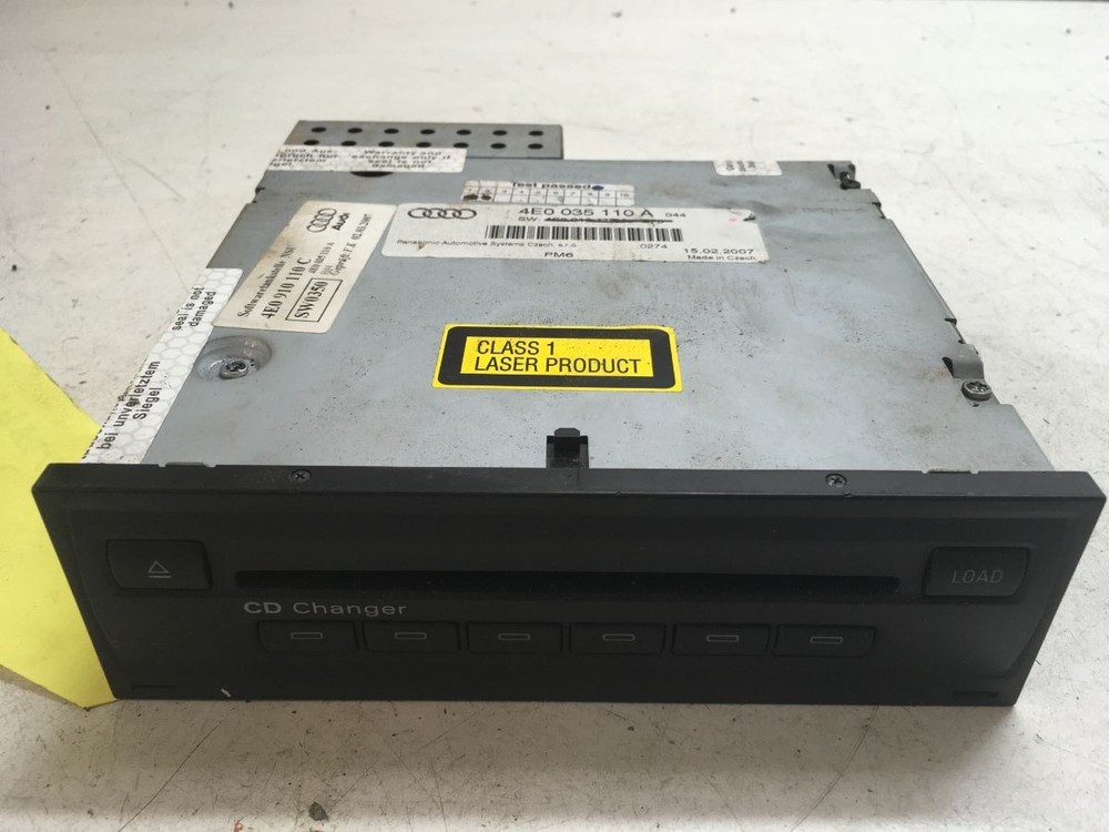 AUDI A6 C6 4F (2005 > 2011) 6 DISC CD CHANGER  MODULE 4E0035110A