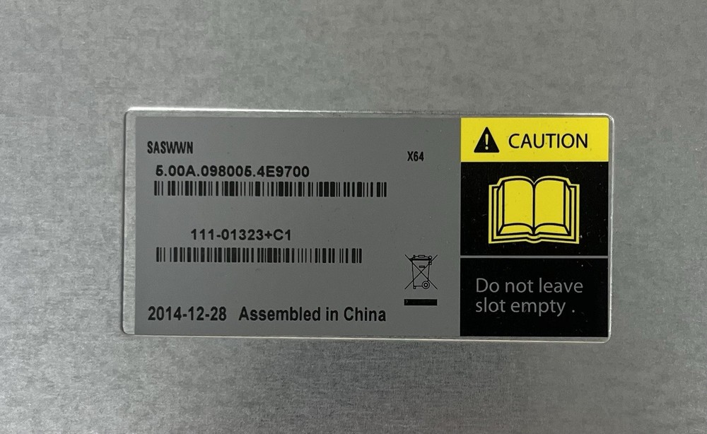 NetApp Controller Module FAS2520 111-01323+C1 111-01323