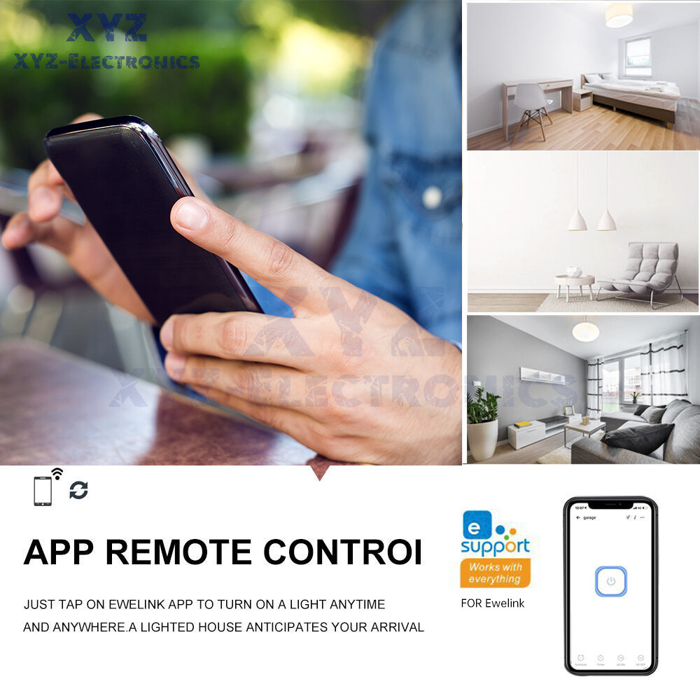 Smart WiFi Bulb Socket E26 E27 Light Bulb Adapter EWeLink Alexa Google Control