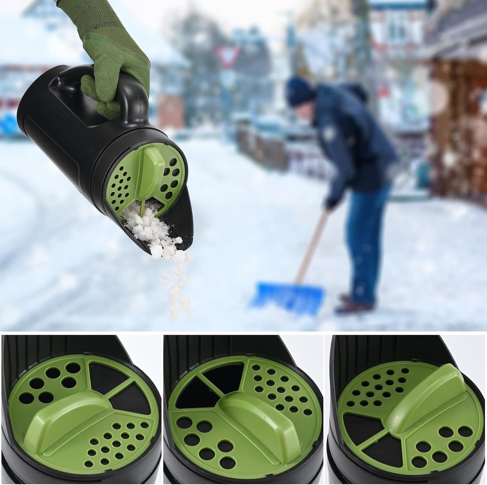 Durable Handheld Spreader with Multiple Openings for All- Gardening Use