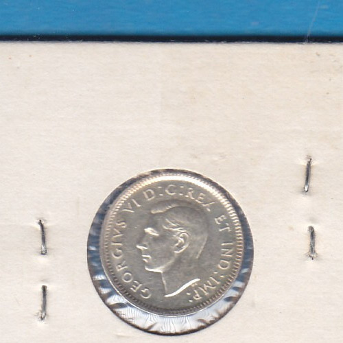 1940 Canada 10 Cent Silver Coin