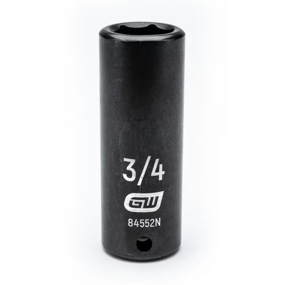 1/2 In. Drive 6 Point SAE Deep Impact Socket 3/4 In.