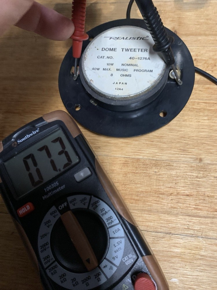 Vintage Realistic Dome Tweeter