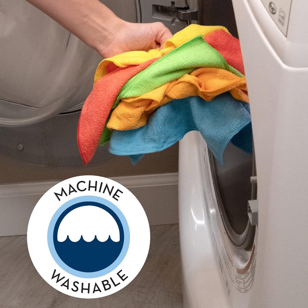 150 Pack Microfiber Cleaning Cloths, Bulk Microfiber Towels for Home Use