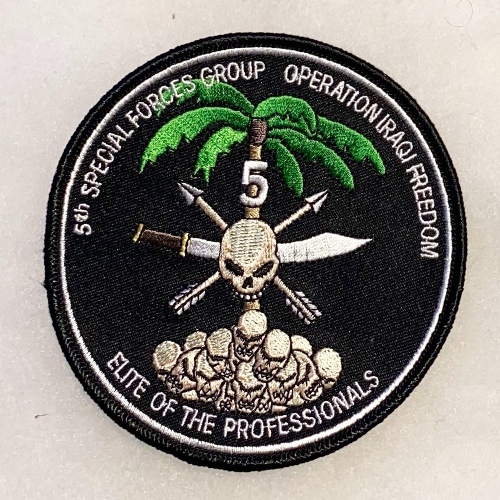 5th Special Forces Group Operation Iraqi Freedom Pocket Patch