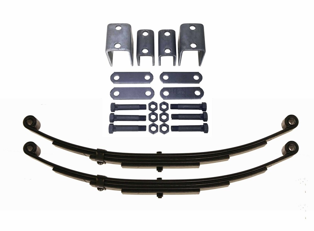 LIBRA 6000lbs 6K Single Trailer Axle Suspension 3000 lbs Leaf Springs Hanger Kit