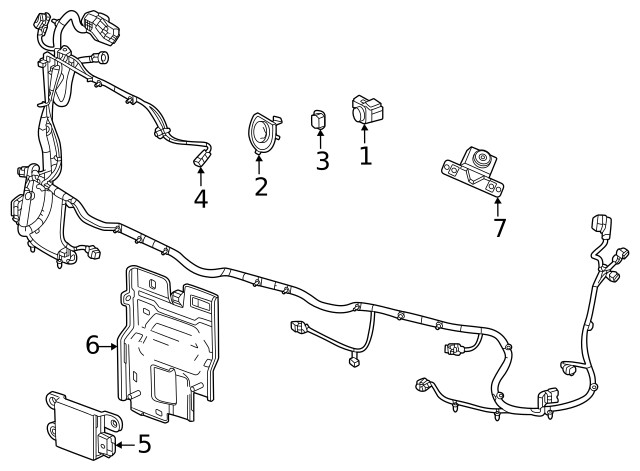 Genuine GM Park Sensor Bracket 86782941